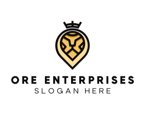 Deluxe Crown Lion logo design