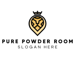 Deluxe Crown Lion logo design