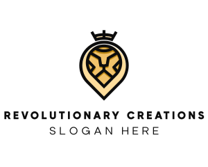 Deluxe Crown Lion logo design