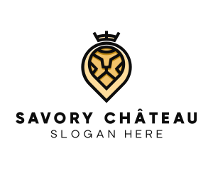 Deluxe Crown Lion logo design