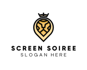 Deluxe Crown Lion logo design