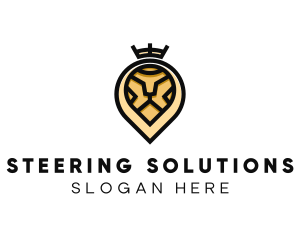 Deluxe Crown Lion logo design