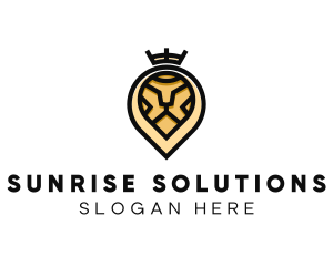 Deluxe Crown Lion logo design