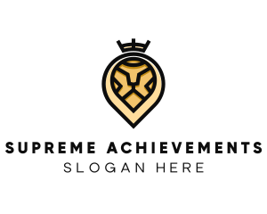 Deluxe Crown Lion logo design