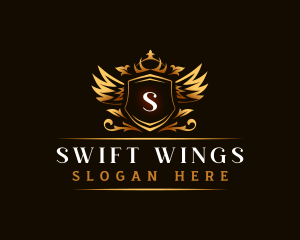 Wings Crown Event logo design