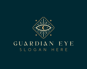 Celestial Boho Eye logo design