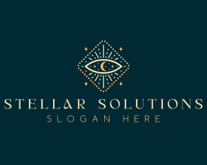 Celestial Boho Eye logo design