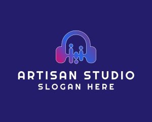 Headset Music Studio logo design