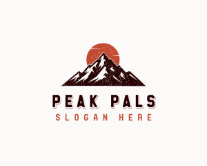 Outdoor Peak Mountain Adventure logo design