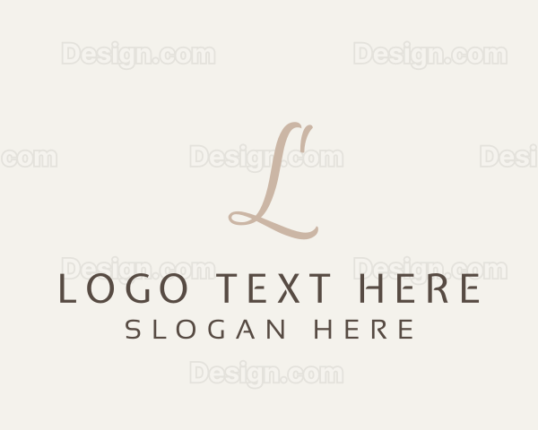 Elegant Letter Boutique Logo