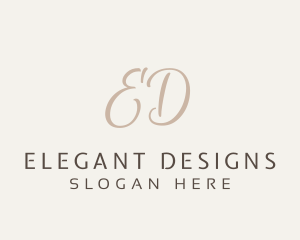 Elegant Letter Boutique  logo design