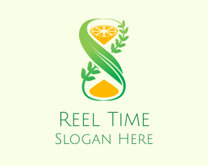 Hourglass Lemon Vines logo design