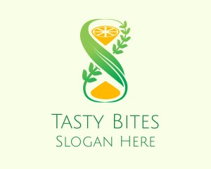 Hourglass Lemon Vines logo design