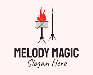 Musical Fire Drums  Logo