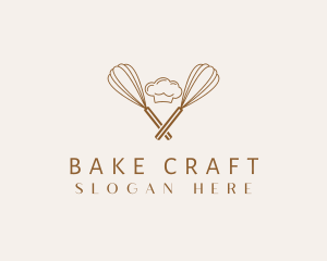 Whisk Baking Chef logo design