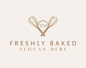 Whisk Baking Chef logo design