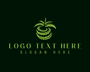 Cannabis Leaf Fruit logo