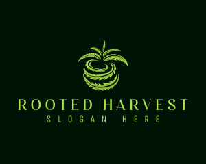 Cannabis Leaf Fruit logo design