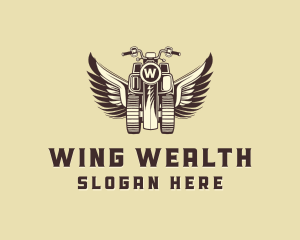 Motorcycle Wings ATV logo design