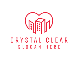 Heart City Buildings logo design