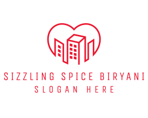 Heart City Buildings logo design