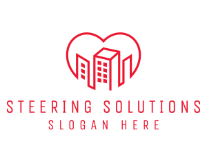 Heart City Buildings logo design