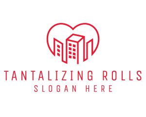 Heart City Buildings logo design