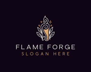 Elegant Candle Light logo design