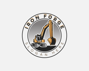 Industrial Excavation Construction logo design