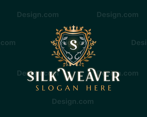 Elegant Shield Crown Logo