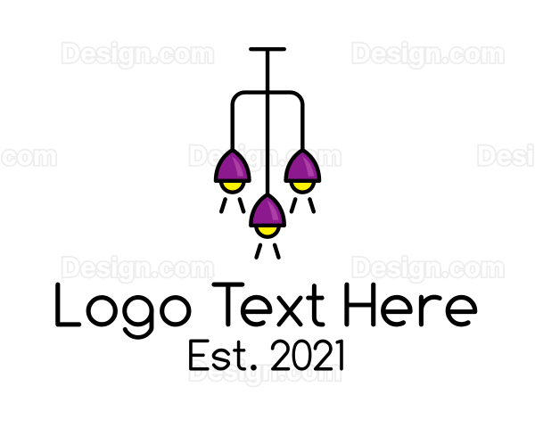 Funky Chandelier Light Fixture Logo