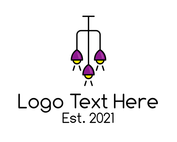 Chandelier logo example 3