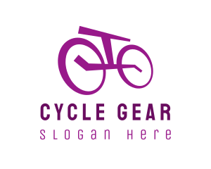 Purple Bicycle Bike logo