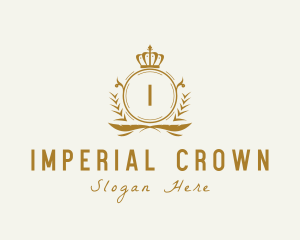 Royal Crown Wreath Monarchy logo design