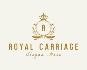 Royal Crown Wreath Monarchy logo design