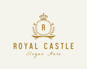 Royal Crown Wreath Monarchy logo design