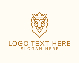 Luxury Lion Crown logo