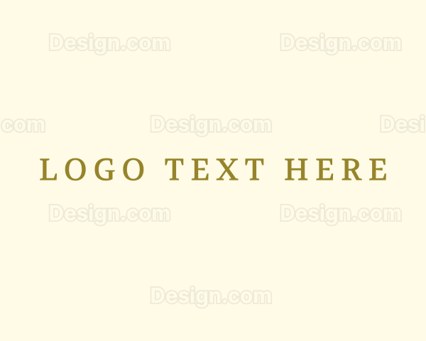 Classy Luxury Font Logo