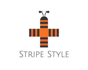 Bee Stripes Cross logo