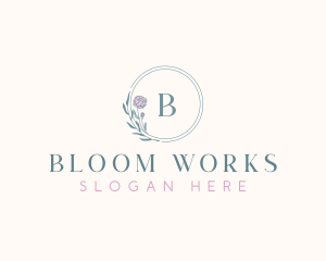 Elegant Flower Boutique logo design