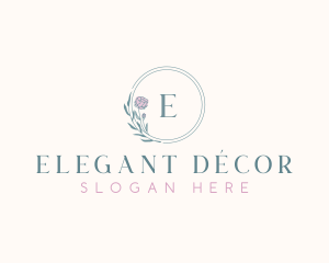 Elegant Flower Boutique logo design