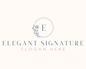 Elegant Flower Boutique logo design