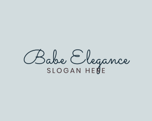 Elegant Cursive Business logo design