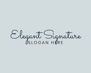 Elegant Cursive Business logo design