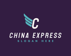 Express Cargo Wings logo design
