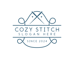 Tailor Needle Stitch logo design