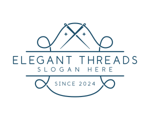 Tailor Needle Stitch logo design