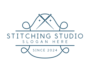 Tailor Needle Stitch logo design