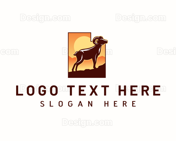 Bighorn Sheep Utah Logo