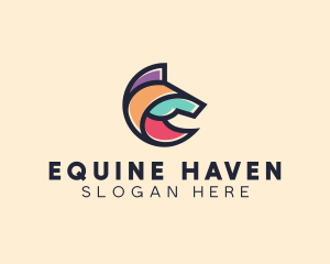 Horse Equine Animal logo design